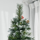 7ft Snow Dipped Pencil Artificial Christmas Tree w/ Realistic Branches HOMCOM