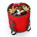 Christmas Gift Decoration Fabric Storage Bag - Red - 38 x 32 cm