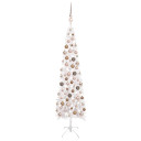 Slim Christmas Tree with LEDs & Ball Set 120 cm to 240