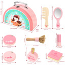 SOKA Wooden Makeup Pretend Play Toy Set Makeover Role Play Games for Girls 3+