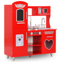 Kids' Play Kitchen MDF 84x31x89 cm Red