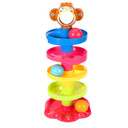 SOKA Drop and Go Ball Ramp - Educational Toy with 5 Layers of Swirling Ramps, Colourful Balls, and Monkey Head for Kids Ages 18 Months and Up