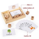 SOKA Wooden Spelling Game, Learning Matching Letter Memory Games for Children 3+