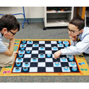 Chess & Checkers Giant Board Game Playmat Entertainment for Kids