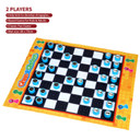 Chess & Checkers Giant Board Game Playmat Entertainment for Kids