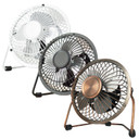 Fine Elements 4 Inch USB Desk Fan - Black,White,Copper