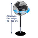 Honeywell Advanced QuietSet 16" Stand Fan With Noise Reduction Technology - Black
