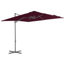 Cantilever Umbrella with Steel Pole - 300 x 255cm to 250 x 250cm - red,terracotta,sand,light green,anthracite,taupe,black,blue