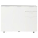 Sideboard High Gloss White 107x35x76 cm