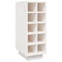 vidaXL Wine Cabinet White 23x34x61 cm Solid Wood Pine