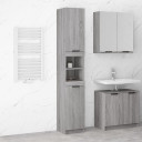 vidaXL Bathroom Cabinet Grey Sonoma 32x34x188.5 cm Engineered Wood