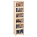 vidaXL Book Cabinet 50x35x183 cm Solid Wood Pine