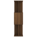 vidaXL Book Cabinet/Room Divider Brown Oak 80x24x96 cm Engineered Wood