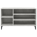 vidaXL Shoe Cabinet Concrete Grey 102x36x60 cm Engineered Wood