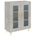 vidaXL Sideboard Concrete Grey 69.5x34x90 cm Engineered Wood