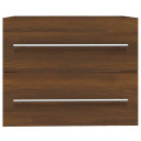 vidaXL Sink Cabinet Brown Oak 60x38.5x48 cm Engineered Wood