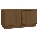 vidaXL TV Cabinet Honey Brown 80x34x40 cm Solid Wood Pine