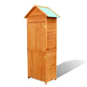 Garden Storage Cabinet Brown 79x49x190 cm