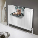 Cat Radiator Bed 45x31x24cm 2339 GREY With Paw Print