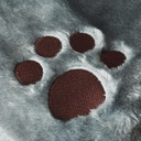 Cat Radiator Bed 45x31x24cm 2339 GREY With Paw Print