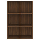 vidaXL Book Cabinet/Sideboard Brown Oak 66x30x98 cm Engineered Wood