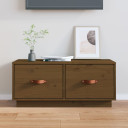 vidaXL TV Cabinet Honey Brown 80x34x35 cm Solid Wood Pine