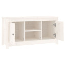 vidaXL TV Cabinet White 103x36.5x52 cm Solid Wood Pine