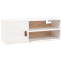 vidaXL Wall Cabinet White 80x30x30 cm Solid Wood Pine