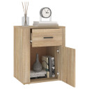 vidaXL Bedside Cabinet Sonoma Oak 50x36x60 cm Engineered Wood