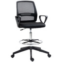 Drafting Chair Tall Office Chair with Adjustable Height and Footrest