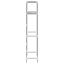 vidaXL 2-Tier Storage Rack over Toilet Grey 53.5x28x143 cm Iron