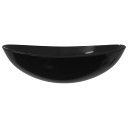 vidaXL Basin Tempered Glass 54.5x35x15.5 cm Black