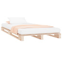 vidaXL Bed Frame 100x200 cm Solid Wood Pine