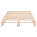 vidaXL Bed Frame 100x200 cm Solid Wood Pine