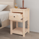 vidaXL Bedside Cabinets 2 pcs 40x35x61.5 cm Solid Wood Pine