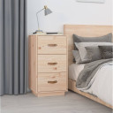 vidaXL Bedside Cabinets 2 pcs 40x40x75 cm Solid Wood Pine