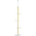 260cm Height Adjustable Floor-To-Ceiling Cat Tree