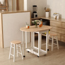 Wooden Kitchen Cart Mobile Rolling Trolley