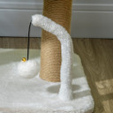 42cm Indoor Cat Tree Kitty Play Tower w/ Toy Balls, Jute Scratching Post