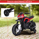 6V Ride On Motorcycle Battery Powered Forward Brake Electric Toy Vehicle Red