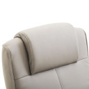 Adjustable Recliner Swivel Leather Armchair 360 Rotatable Stool W/ Footrest