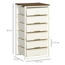 Chest of Drawers 6-Drawer Dresser Storage Cabinet Bedroom Living Room White