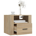 Wall-mounted Bedside Cabinets 2 pcs Sonoma Oak 50x36x40 cm