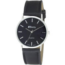 Ravel Gents Classic Strap Watch Black / Silver / Black