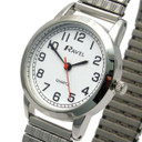 Ravel Women's Bold Number White Dial Expander Bracelet Watch R0232.11.2