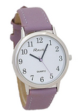 Ravel Ladies Classic Strap Large Watch Purple