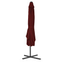 Outdoor Parasol with Steel Pole - 250x250x230cm - bordeaux red,terracotta,black,blue,light green,sand,anthracite,taupe