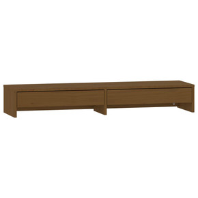 Monitor Stand Honey Brown 100x27x15cm