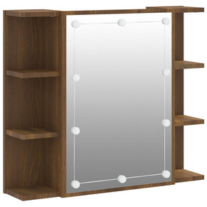 Mirror Cabinet with LED 70x16.5x60cm