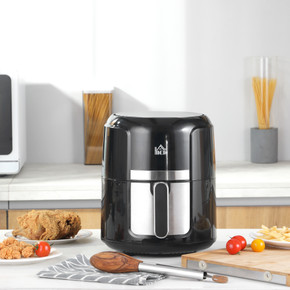 Image of the HOMCOM Air Fryer 1300W 4L: A versatile digital air fryer with 12 preset menus, rapid air circulation, and adjustable temperature. Enjoy healthier, delicious meals with this easy-to-use cooking companion.